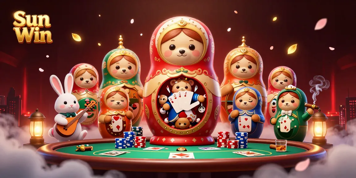 Engage in exciting gameplay at Sun Win with colorful casino elements and vibrant characters in action.
