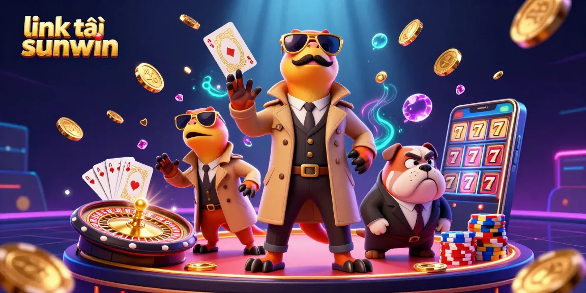 Experience thrilling gameplay at link tải sunwin featuring vibrant casino elements and playful characters.