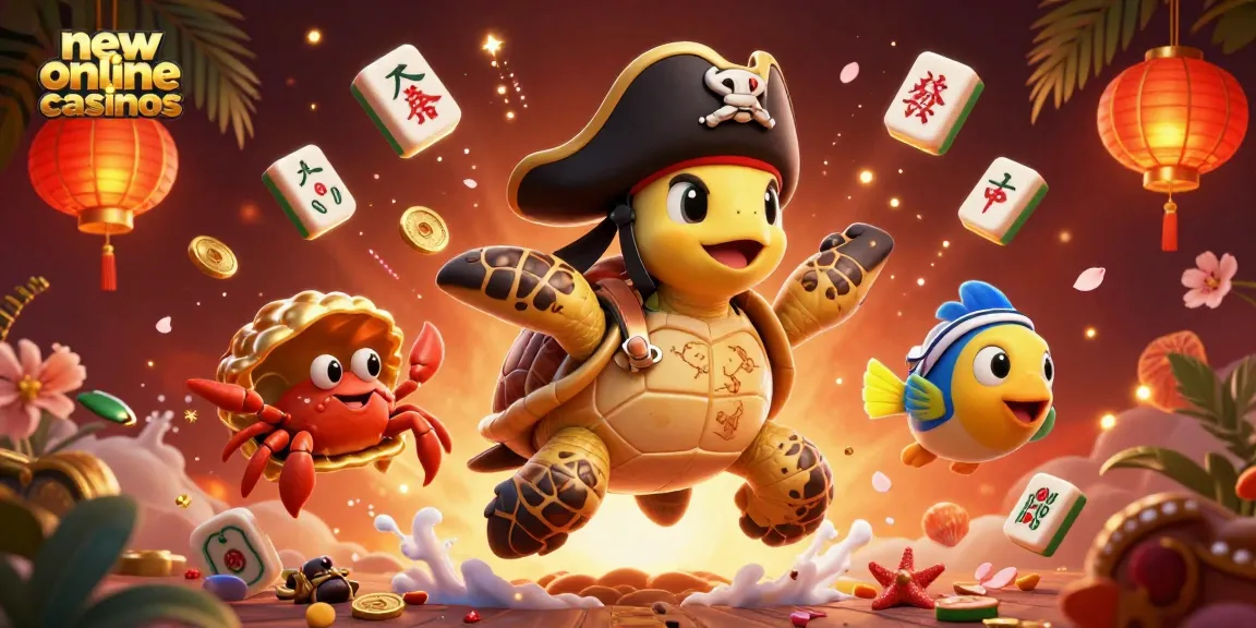 Win big at new online casinos with an exciting pirate treasure scene and vibrant game elements.