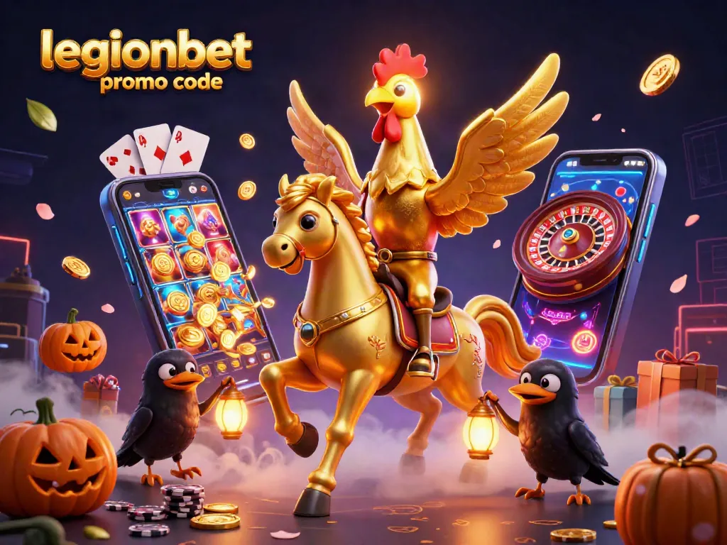 Play with the legionbet promo code for exciting casino offers in a thrilling 3D casino scene.