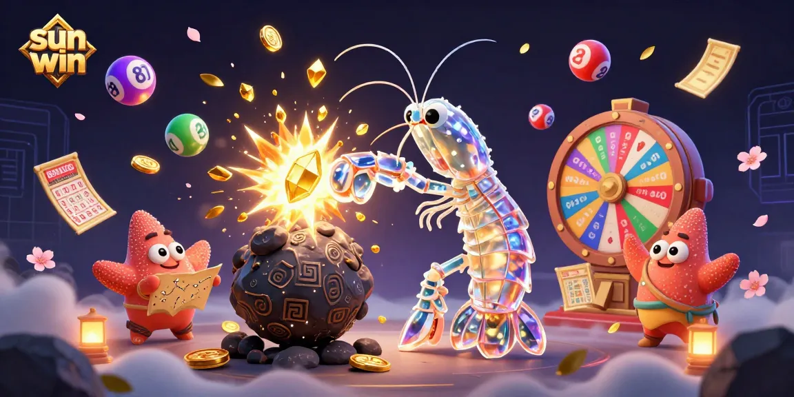 Experience the thrilling action of sun win with vibrant games, dynamic characters, and gold coins in a spectacular scene.