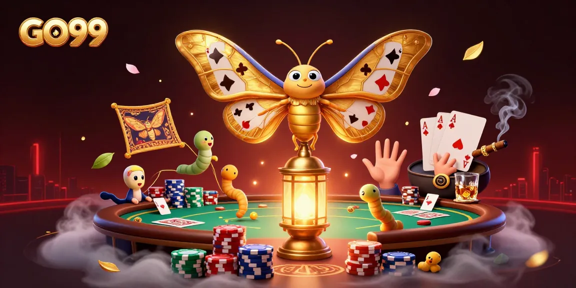 Experience thrilling gameplay at GO99 with dramatic poker scenes and vibrant casino elements.